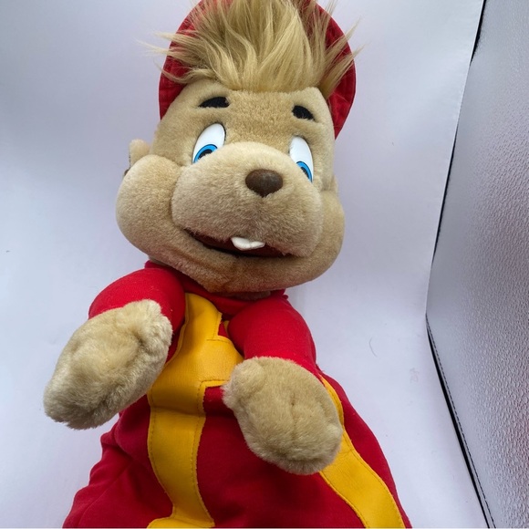 Vintage Rare 1993 Alvin & The Chipmunks Hand Puppet Plush Doll 80s Cartoons TV - Picture 6 of 15